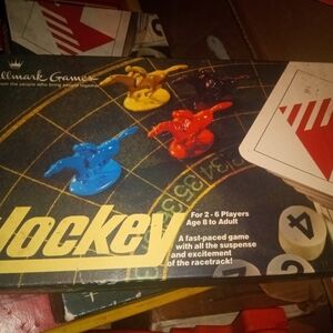 Hallmark Jockey Board Game - Red, Blue, Yellow, Brown